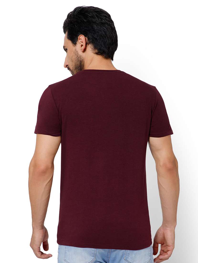 men solid short sleeve slim fit t-shirt - 22081977 -  Standard Image - 2