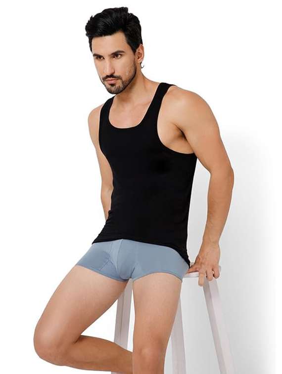 men pack of 3 solid scoop neck vest - 22081993 - Standard Image - 2