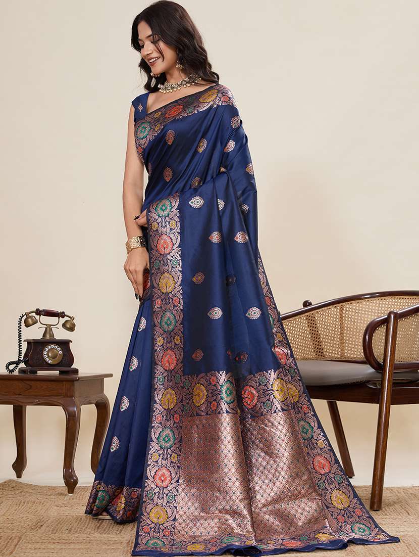 women self design banarasi saree with blouse - 22082206 - Standard Image - 2