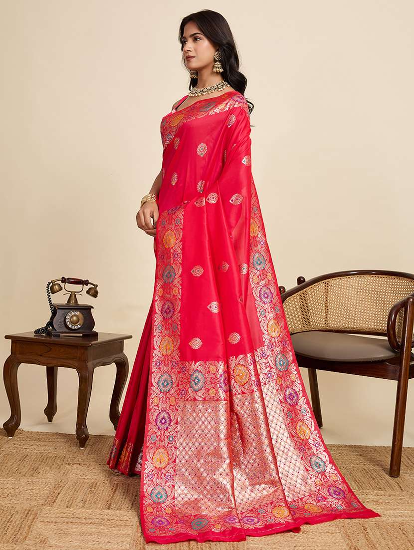 women self design banarasi saree with blouse - 22082208 - Standard Image - 2