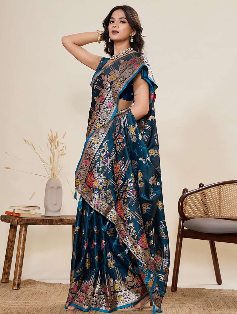 women self design banarasi saree with blouse - 22082217 - Standard Image - 2