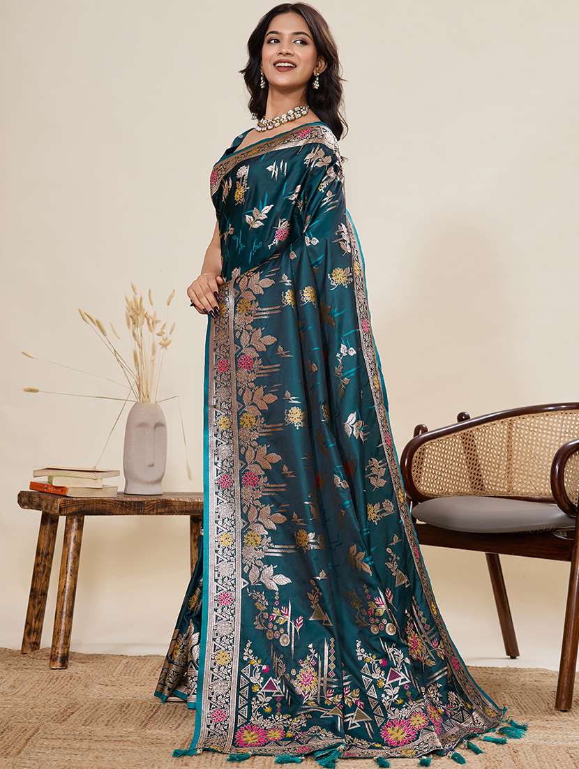 women self design banarasi saree with blouse - 22082220 -  Standard Image - 2