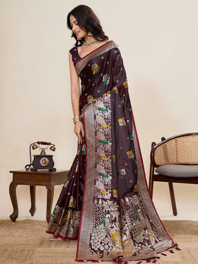 women self design banarasi saree with blouse - 22082223 -  Standard Image - 2