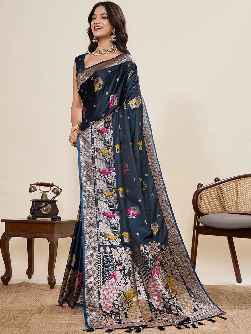 women self design banarasi saree with blouse - 22082224 - Standard Image - 2