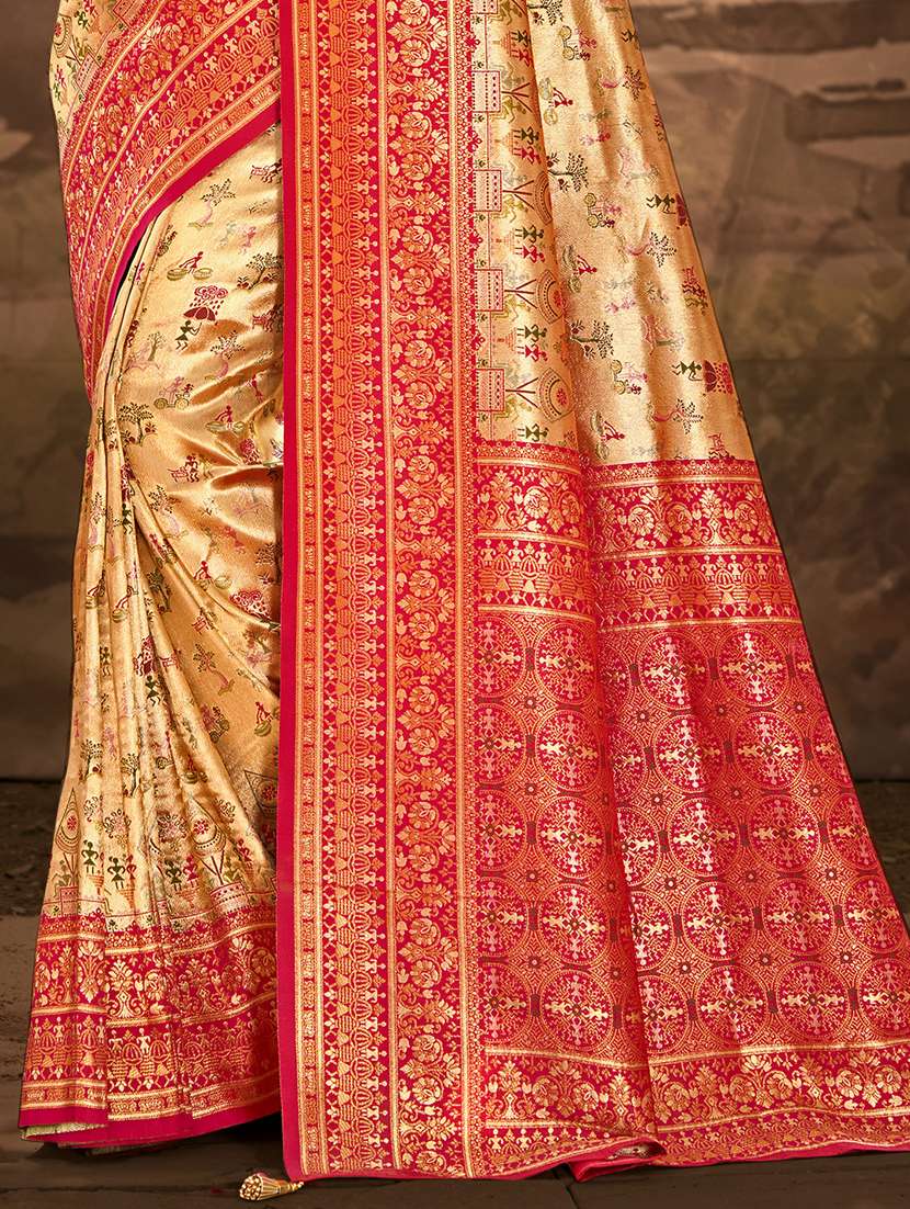 women self design dharmavaram saree with blouse - 22082236 -  Standard Image - 2
