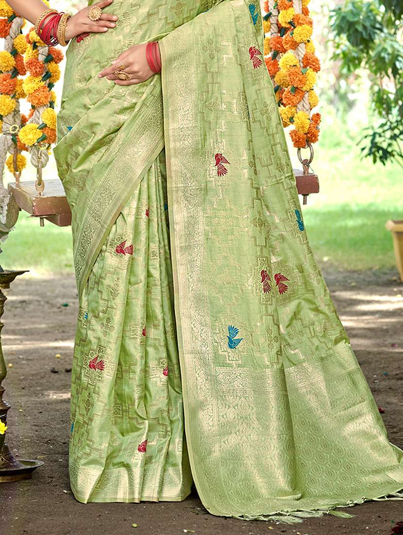 women self design banarasi saree with blouse - 22082250 -  Standard Image - 2