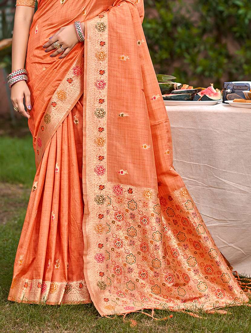 women self design assam silk saree with blouse - 22082252 -  Standard Image - 2