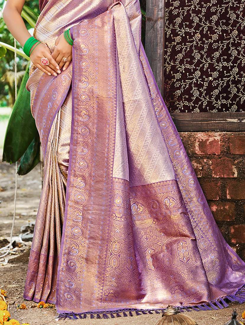 women self design kanjivaram saree with blouse - 22082277 -  Standard Image - 2