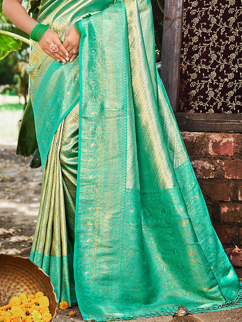 women self design kanjivaram saree with blouse - 22082278 -  Standard Image - 2