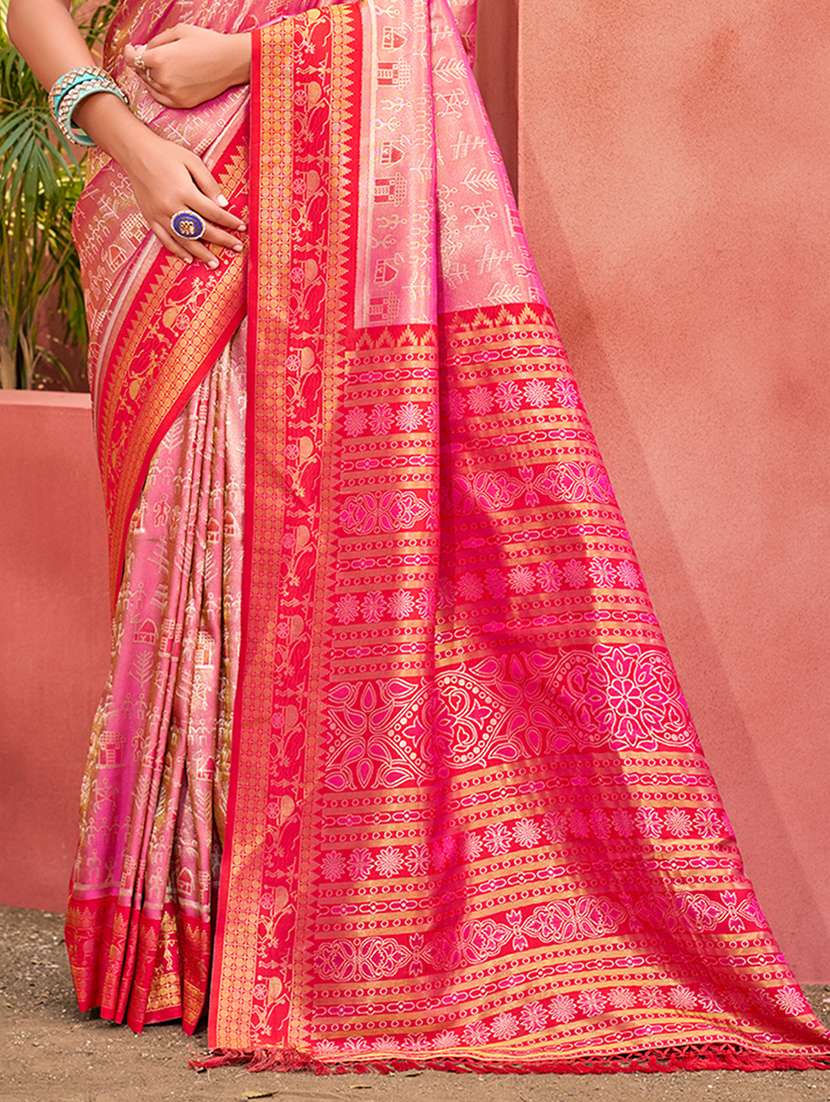women self design kanjivaram saree with blouse - 22082287 -  Standard Image - 2