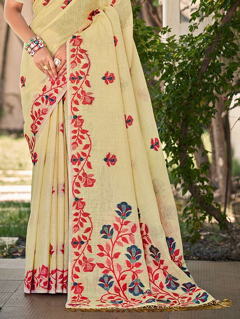 women self design handloom saree with blouse - 22082288 -  Standard Image - 2