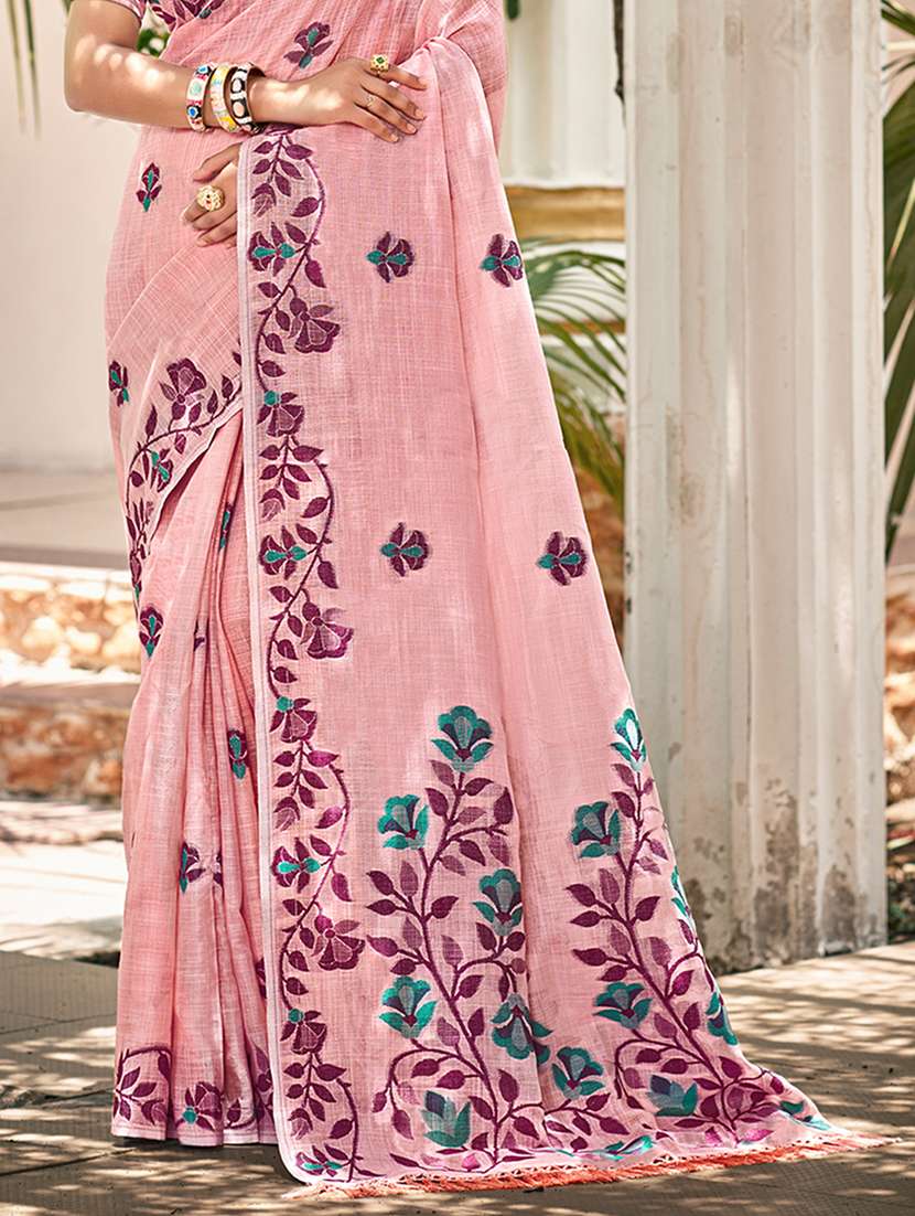 women self design handloom saree with blouse - 22082290 -  Standard Image - 2