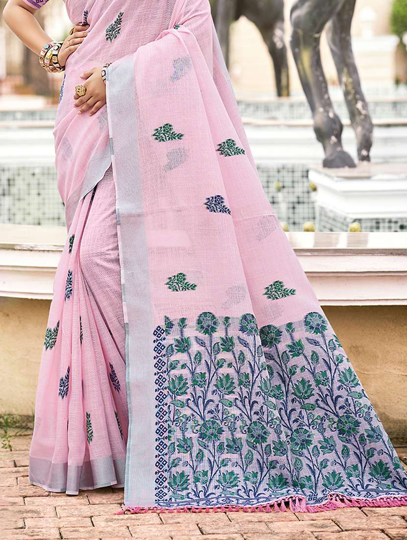 women self design handloom saree with blouse - 22082302 -  Standard Image - 2