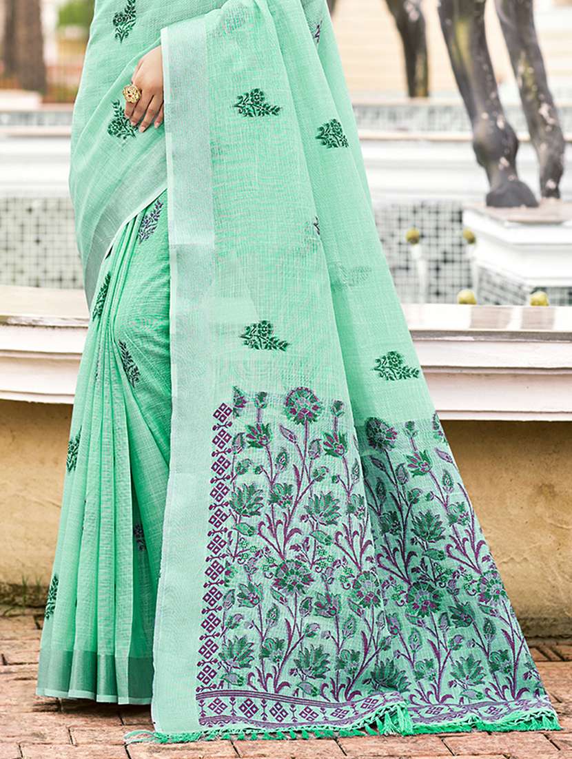 women self design handloom saree with blouse - 22082303 -  Standard Image - 2