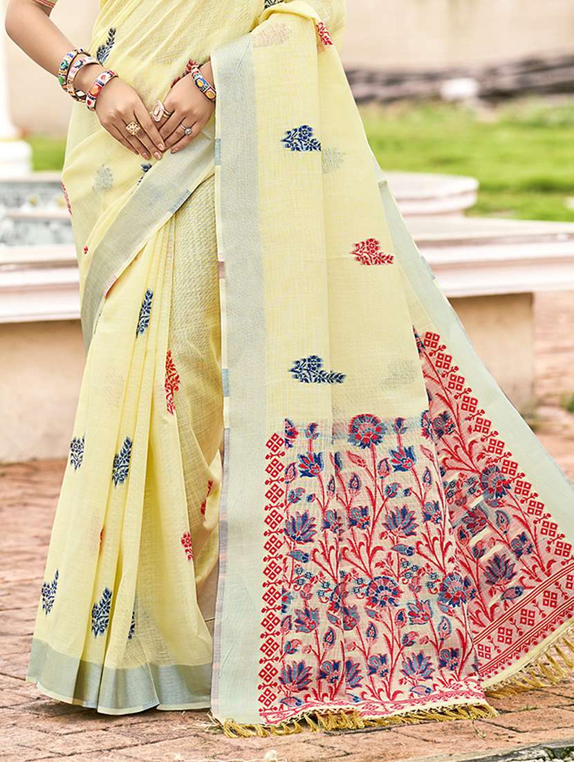 women self design handloom saree with blouse - 22082304 -  Standard Image - 2
