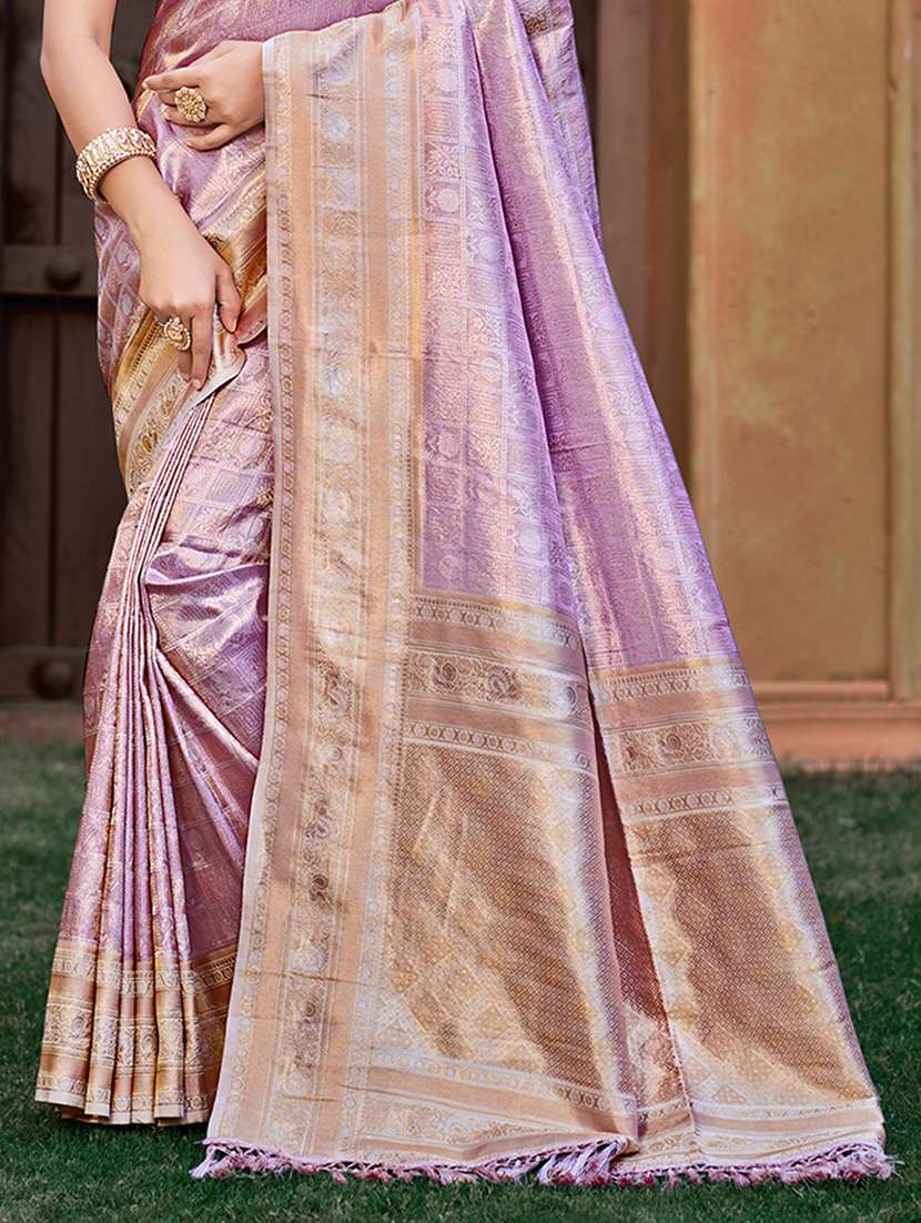 women self design kanjivaram saree with blouse - 22082310 -  Standard Image - 2