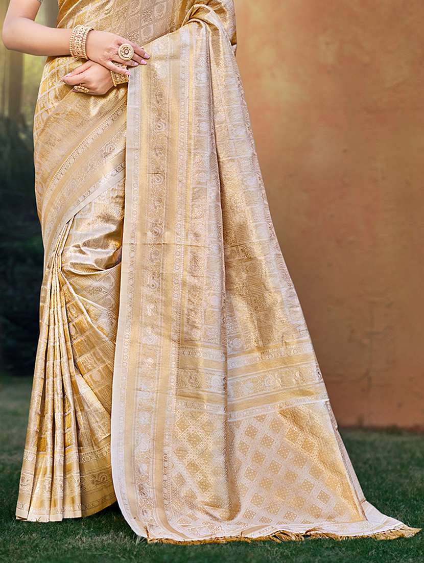 women self design kanjivaram saree with blouse - 22082313 -  Standard Image - 2