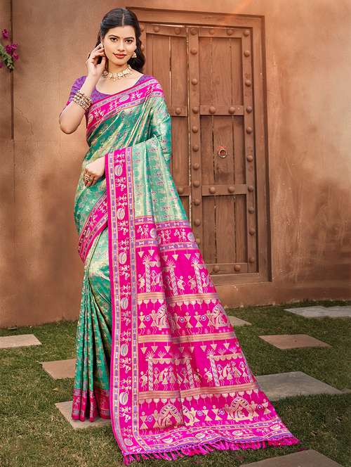 women self design kanjivaram saree with blouse - 22082314 -  Standard Image - 0