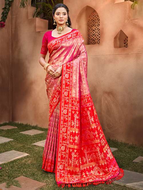 women self design kanjivaram saree with blouse - 22082315 -  Standard Image - 0