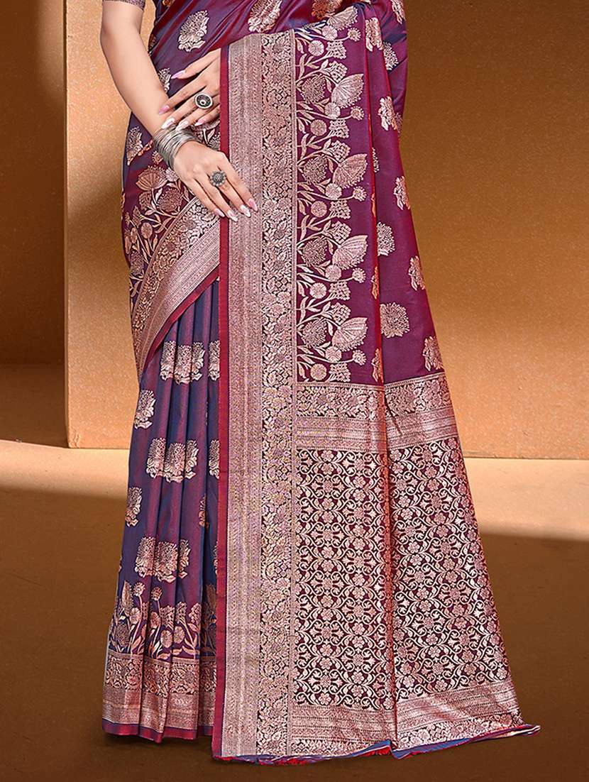women self design banarasi saree with blouse - 22082329 -  Standard Image - 2