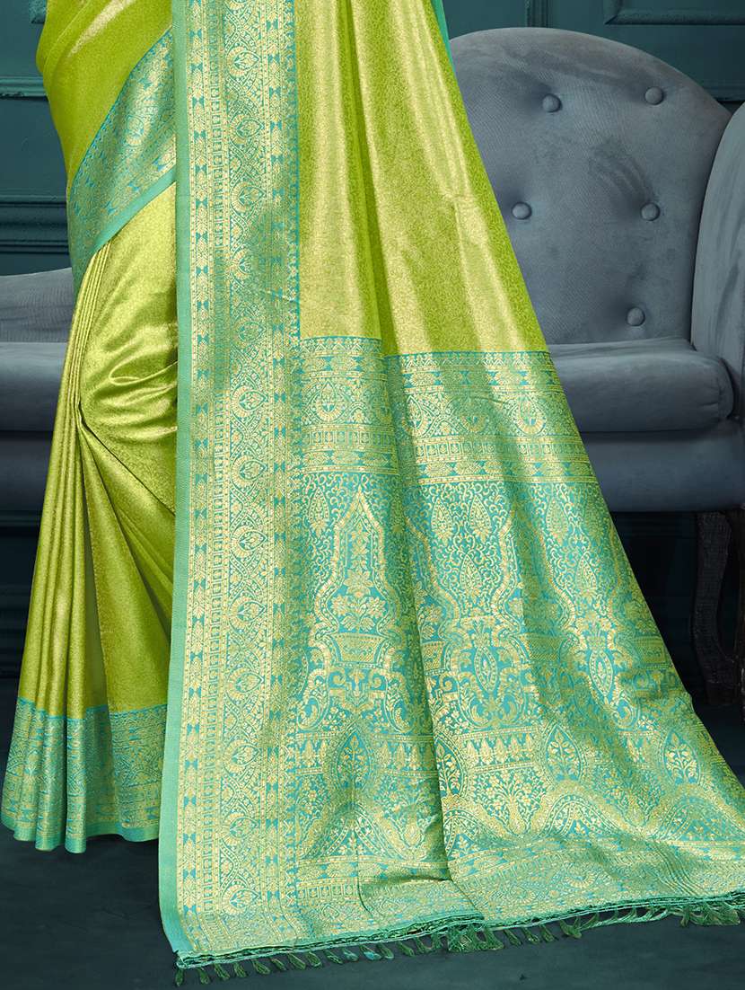 women self design kanjivaram saree with blouse - 22082379 -  Standard Image - 2