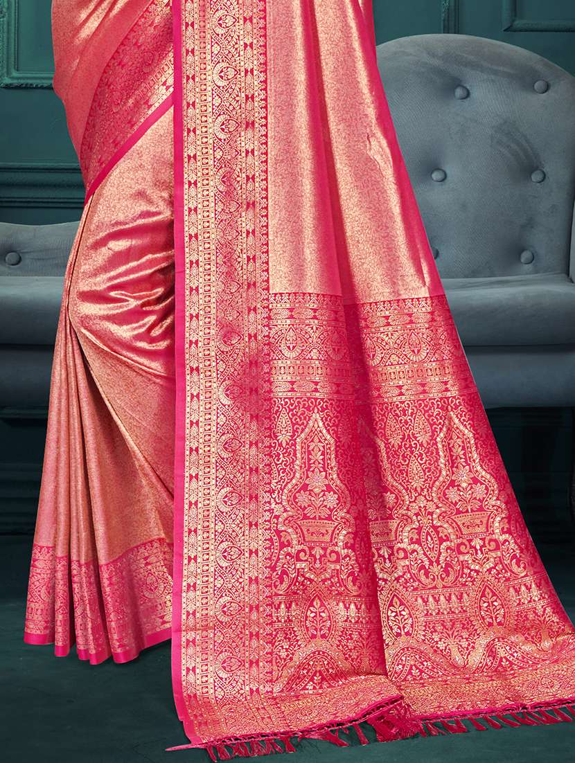 women self design kanjivaram saree with blouse - 22082380 -  Standard Image - 2