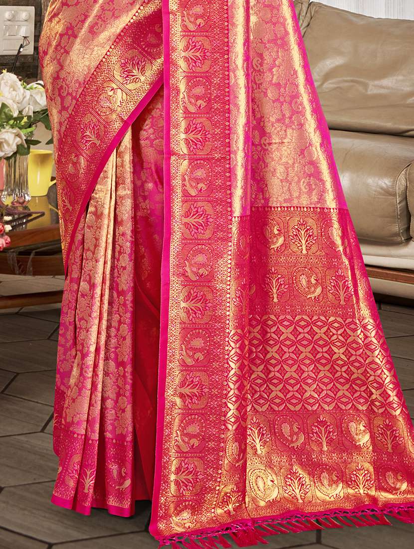 women self design kanjivaram saree with blouse - 22082383 -  Standard Image - 2