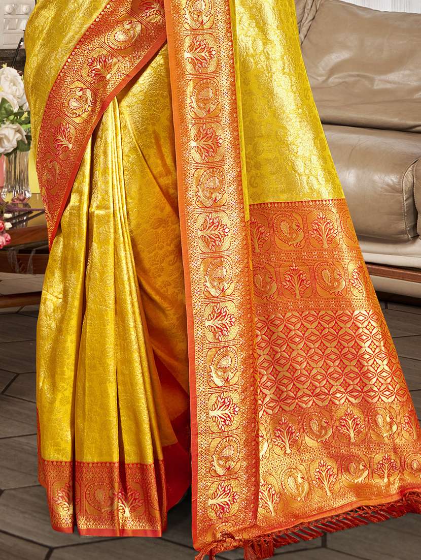 women self design kanjivaram saree with blouse - 22082384 -  Standard Image - 2