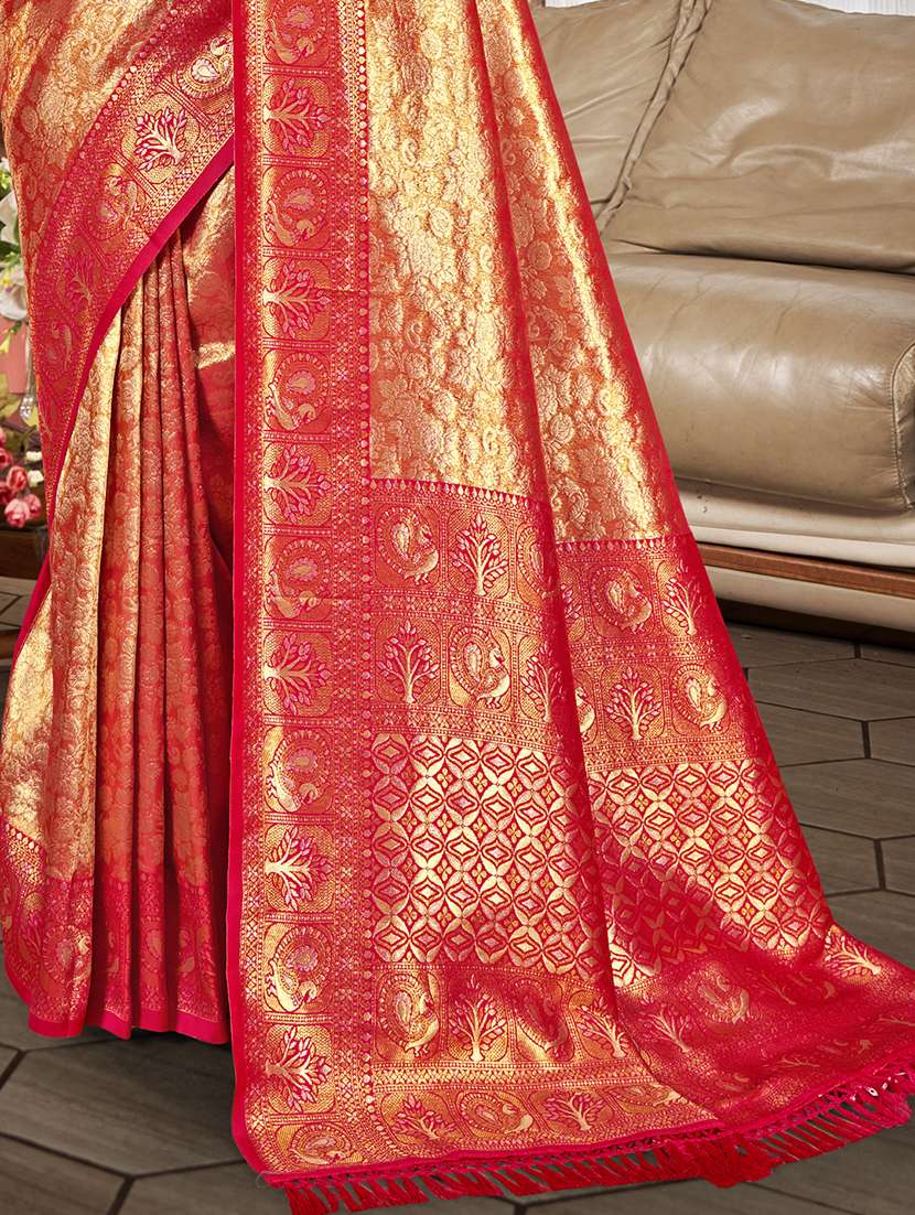 women self design kanjivaram saree with blouse - 22082385 - Standard Image - 2