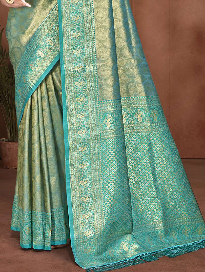 women self design kanjivaram saree with blouse - 22082391 - Standard Image - 2