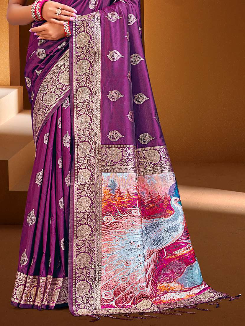 women self design banarasi saree with blouse - 22082396 -  Standard Image - 2