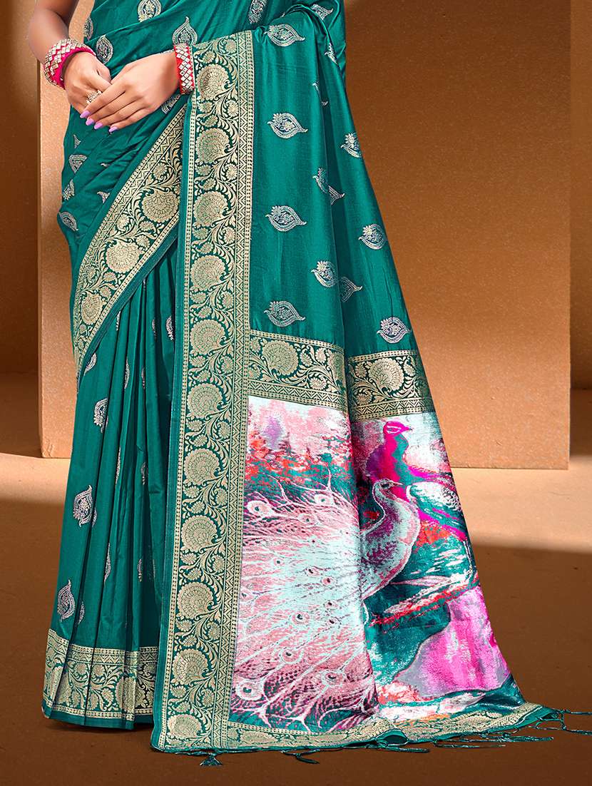 women self design banarasi saree with blouse - 22082397 -  Standard Image - 2