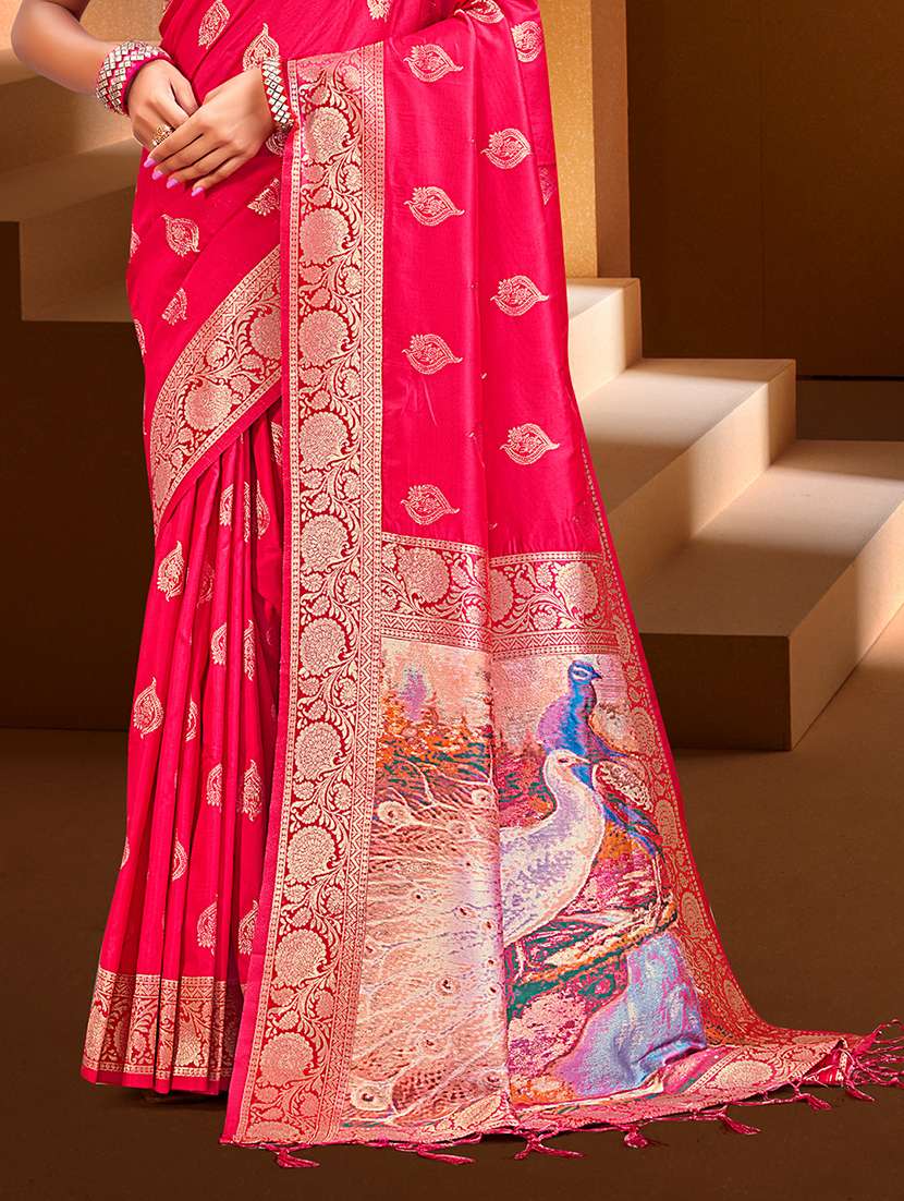 women self design banarasi saree with blouse - 22082398 - Standard Image - 2