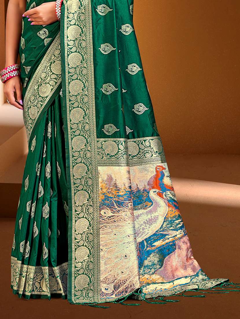 women self design banarasi saree with blouse - 22082399 -  Standard Image - 2