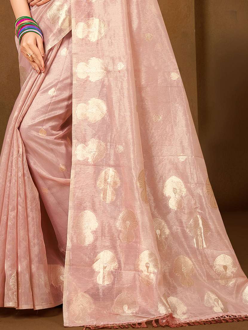 women self design chanderi saree with blouse - 22082406 -  Standard Image - 2