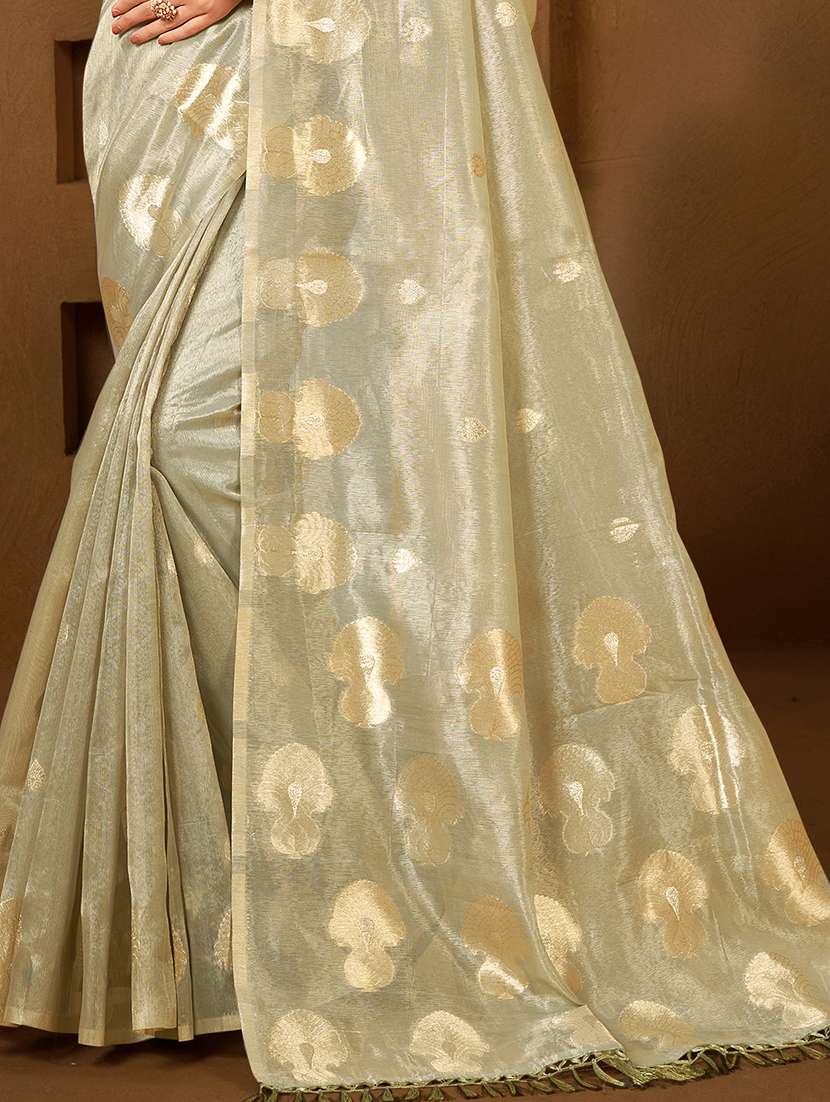 women self design chanderi saree with blouse - 22082407 -  Standard Image - 2