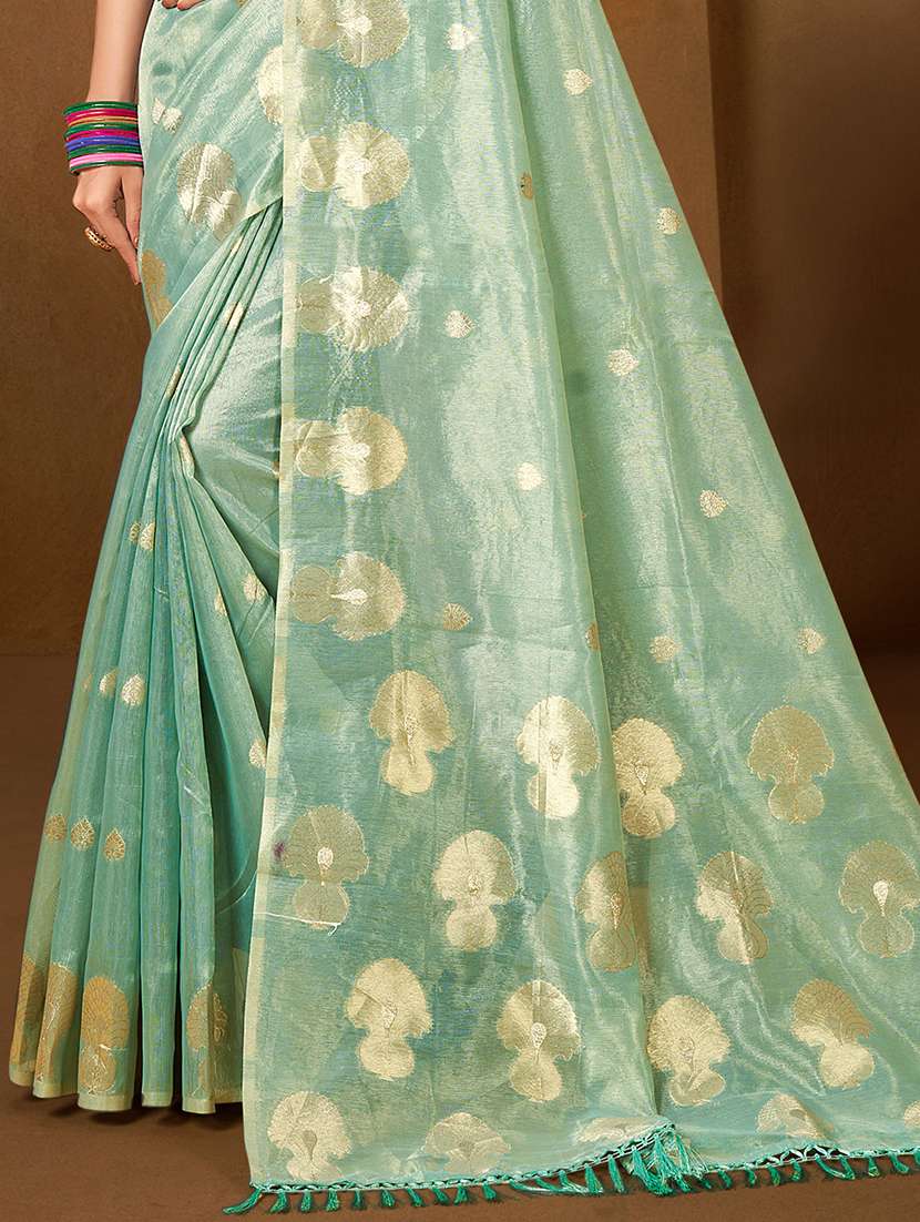 women self design chanderi saree with blouse - 22082410 -  Standard Image - 2