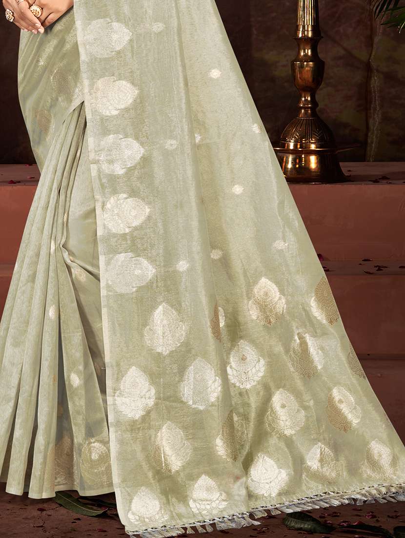 women self design chanderi saree with blouse - 22082413 -  Standard Image - 2