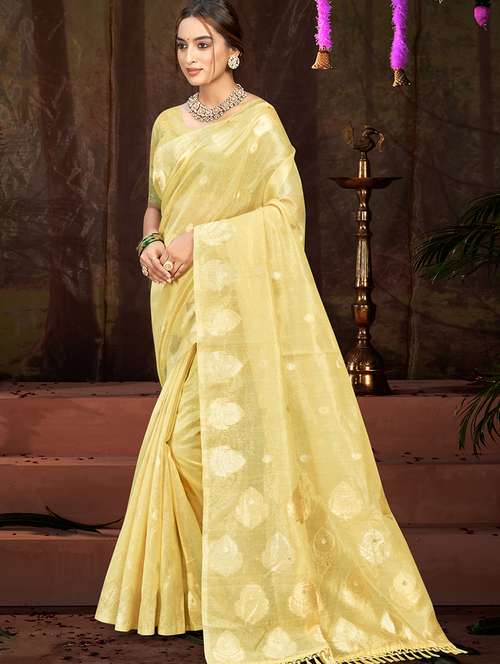 women self design chanderi saree with blouse - 22082414 - Standard Image - 0