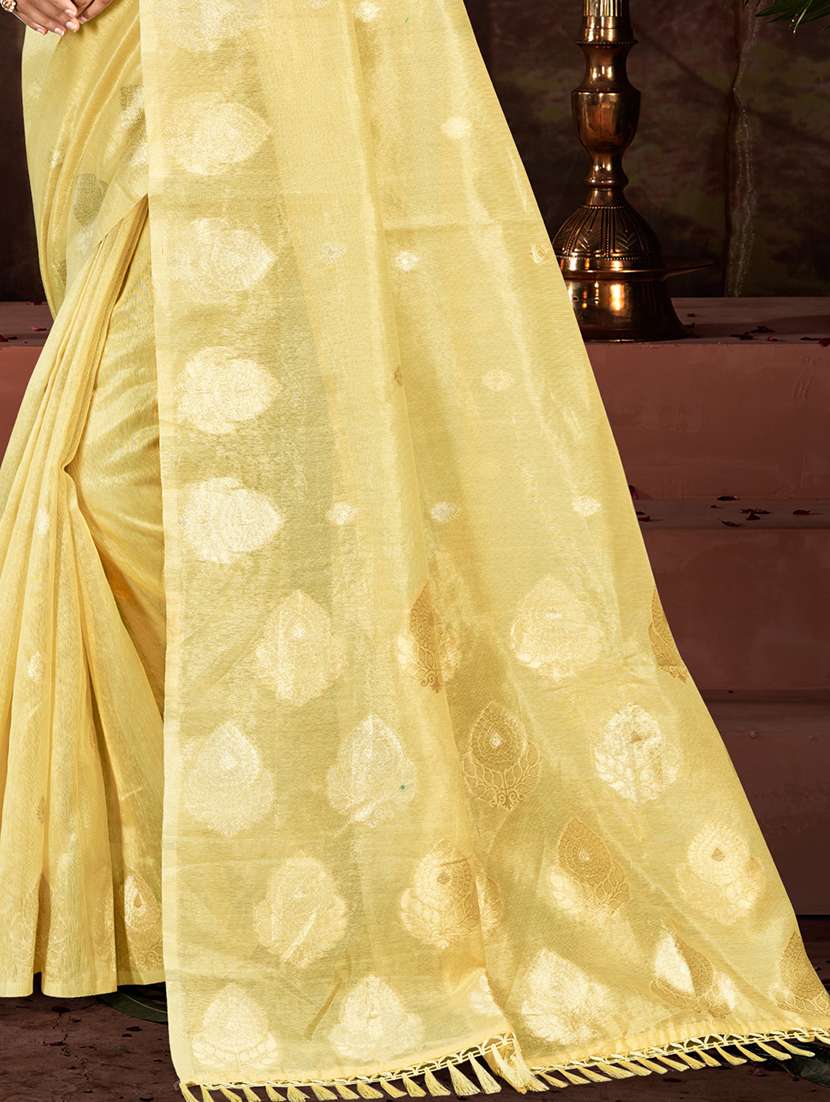 women self design chanderi saree with blouse - 22082414 - Standard Image - 2