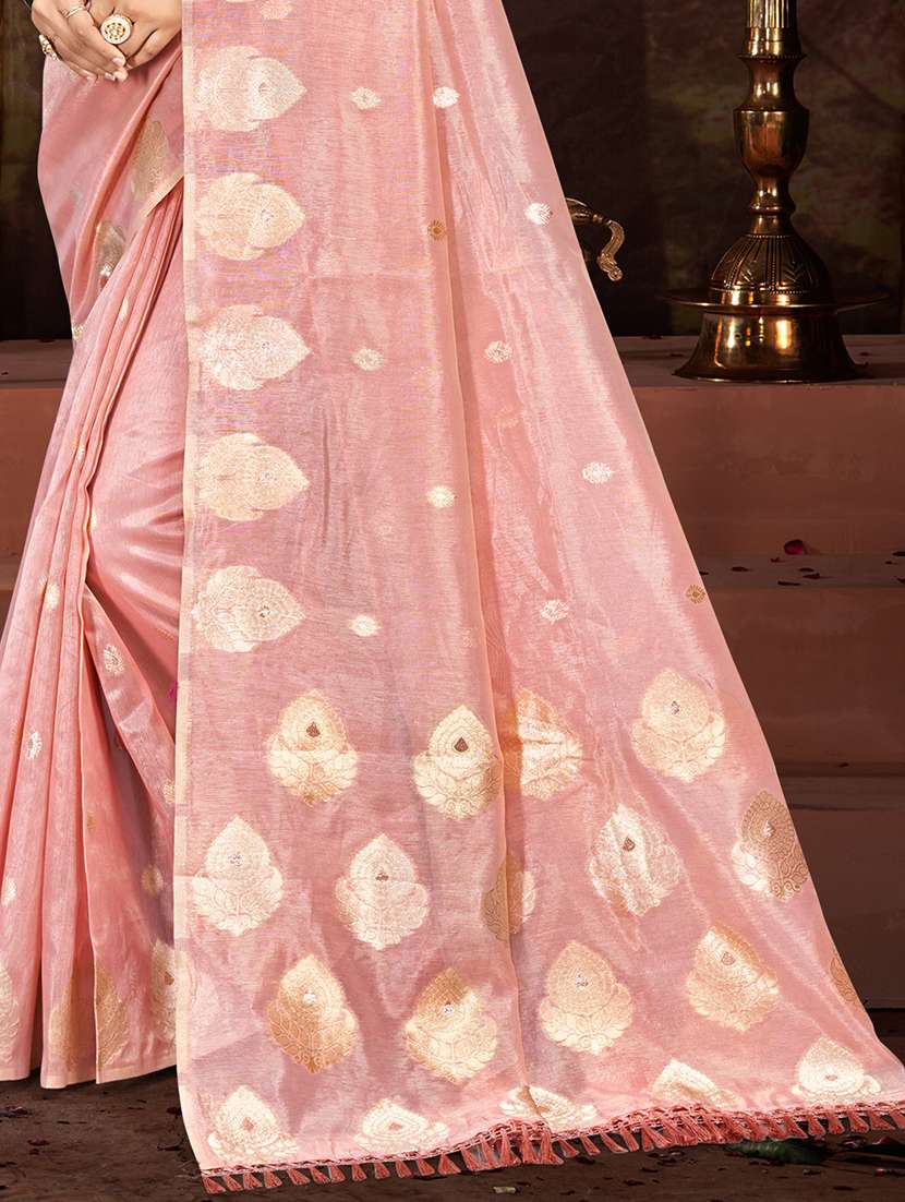 women self design chanderi saree with blouse - 22082415 - Standard Image - 2
