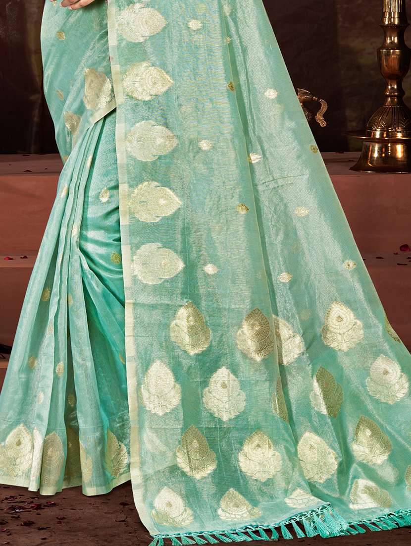 women self design chanderi saree with blouse - 22082416 -  Standard Image - 2