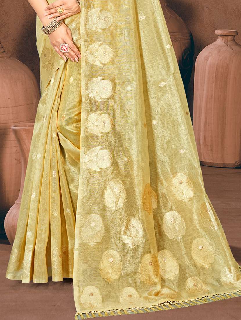 women self design chanderi saree with blouse - 22082418 -  Standard Image - 2