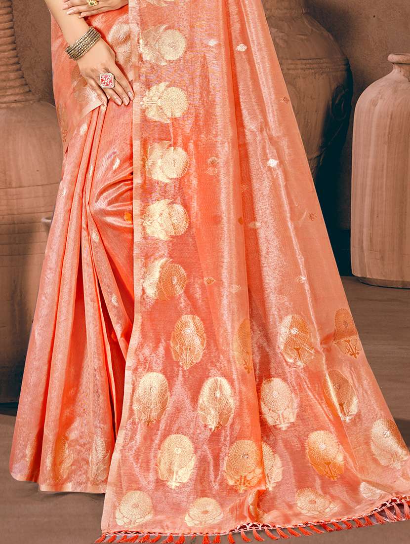 women self design chanderi saree with blouse - 22082419 -  Standard Image - 2