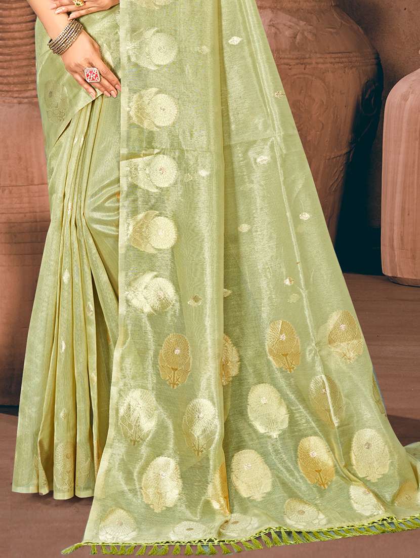 women self design chanderi saree with blouse - 22082420 -  Standard Image - 2
