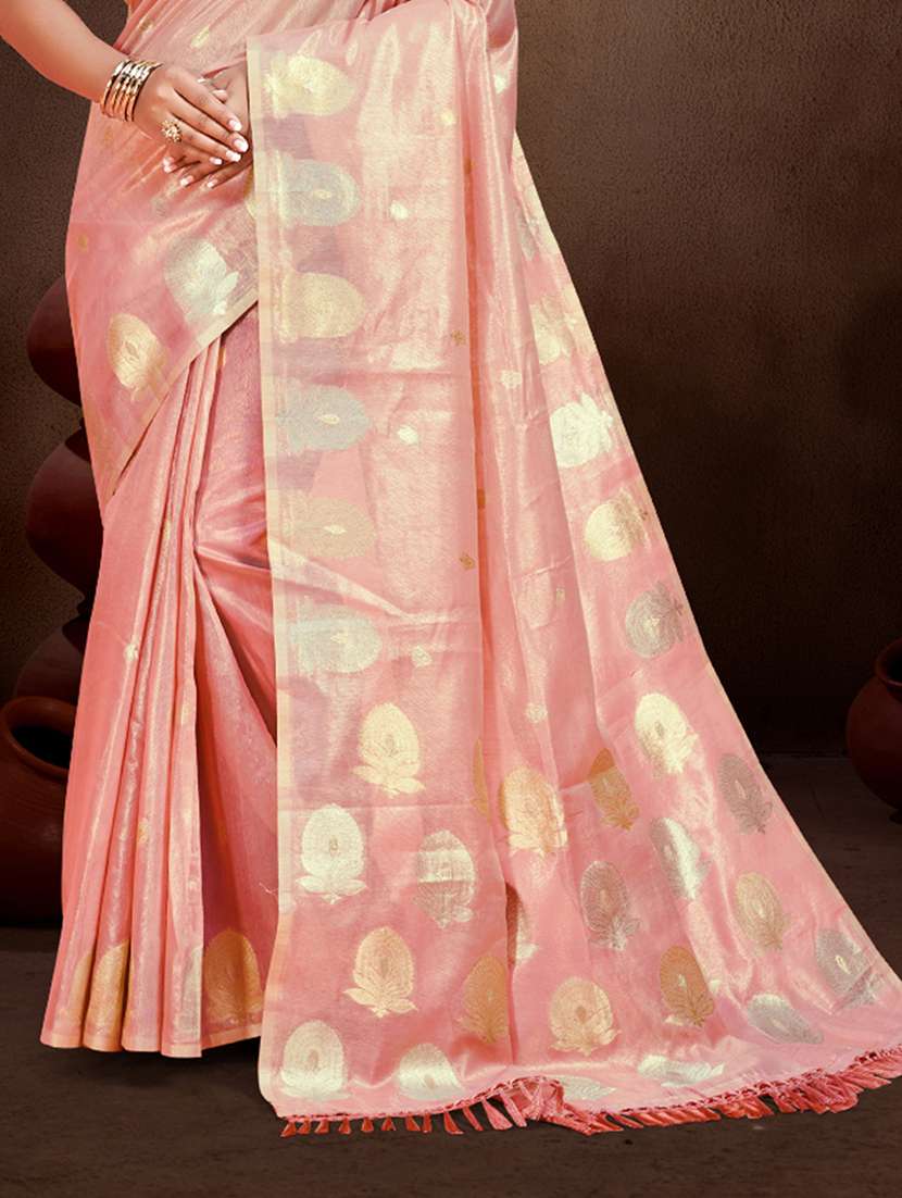 women self design chanderi saree with blouse - 22082424 -  Standard Image - 2