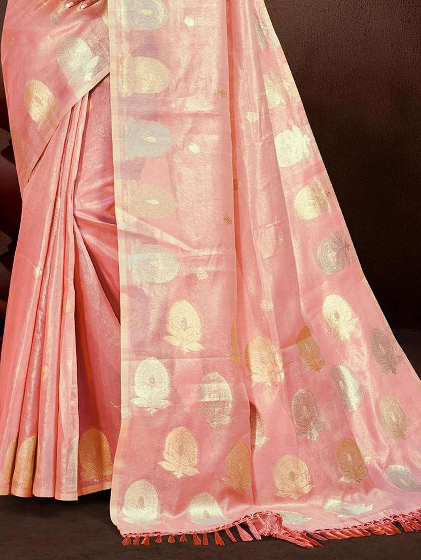 women self design chanderi saree with blouse - 22082427 -  Standard Image - 2