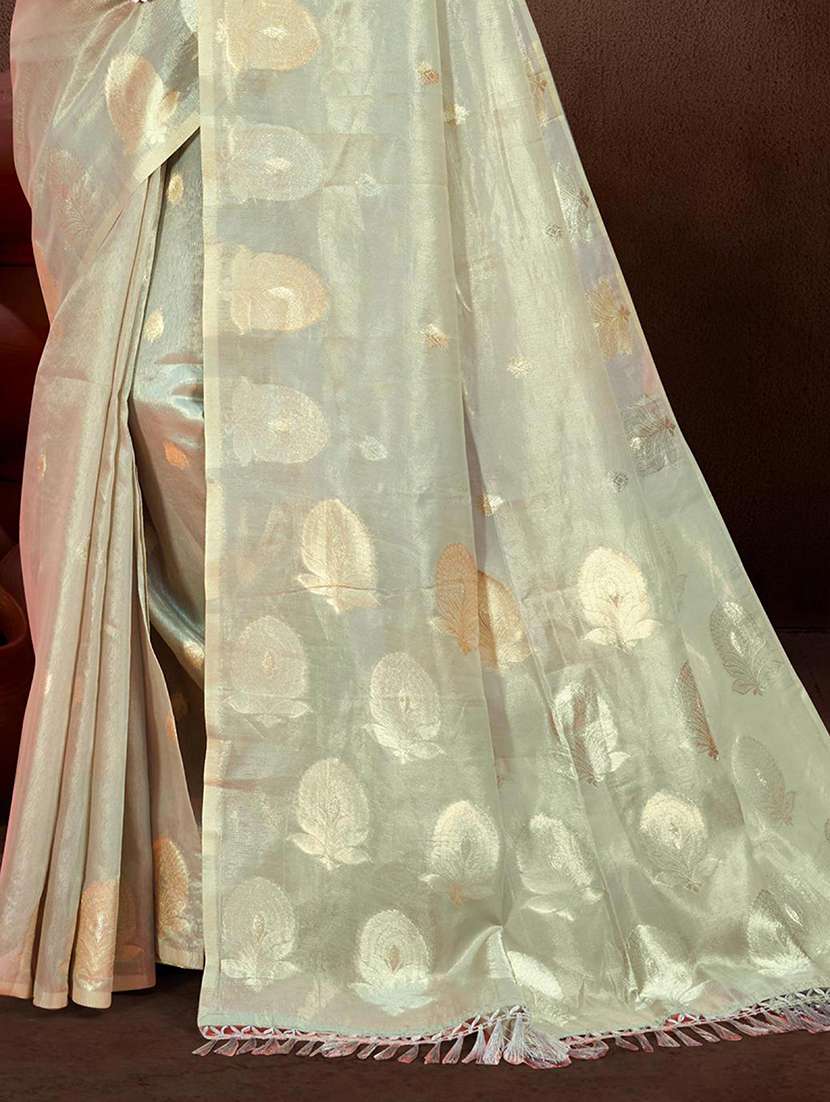 women self design chanderi saree with blouse - 22082429 -  Standard Image - 2