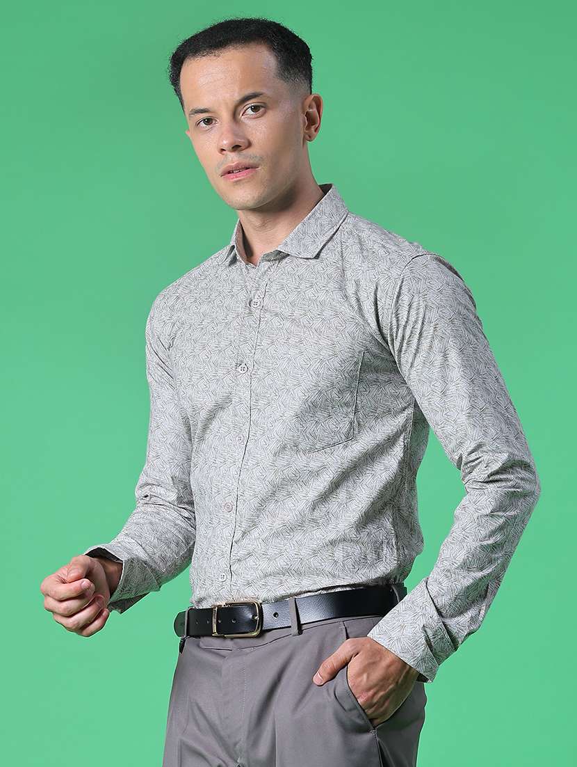 Men Printed Long Sleeve Regular Fit Formal Shirt - 22082466 -  Standard Image - 2