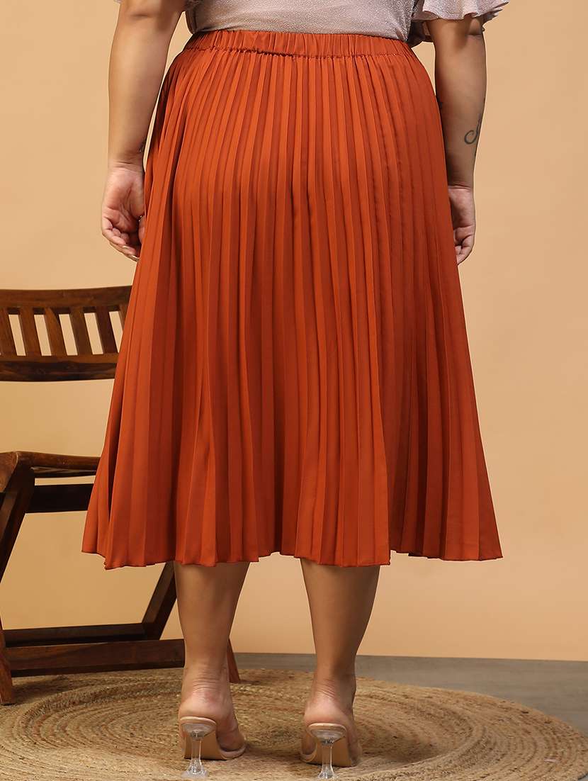 women plus size solid mid rise skirt - 22082572 -  Standard Image - 2